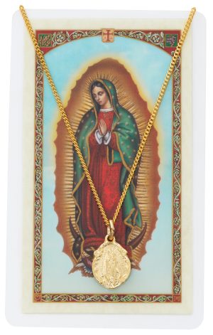 OUR LADY OF GUADALUPE SPANISH HOLY PRAYER CARD