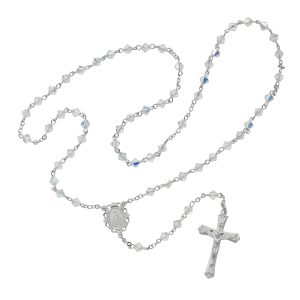 Crystal Swarovski Bead Rosary Boxed