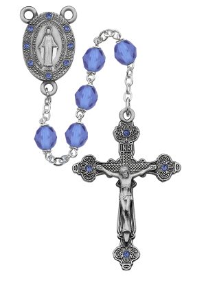 BLUE ROSARY DELUXE BOXED