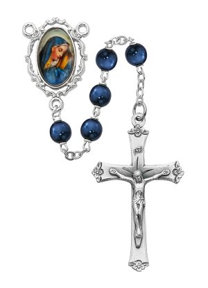 Blue Our Lady of Sorrows Rosary Boxed