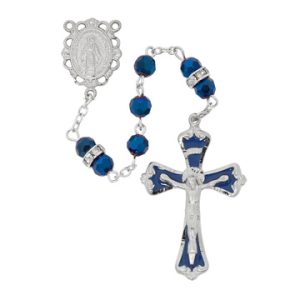 METALLIC CRYSTAL LABRADOR ROSARY DELUXE BOX