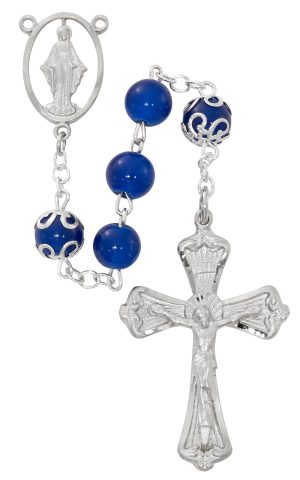 BLUE ROSARY DELUXE BOXED