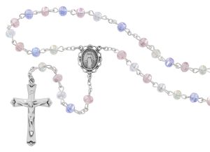 TIN-CUT CRYSTAL ROSARY DELUXE BOX