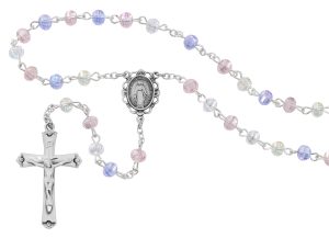 TIN-CUT CRYSTAL ROSARY DELUXE BOX