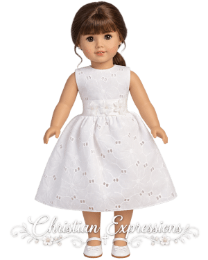 First Communion Doll Dress Matches Dress SP114
