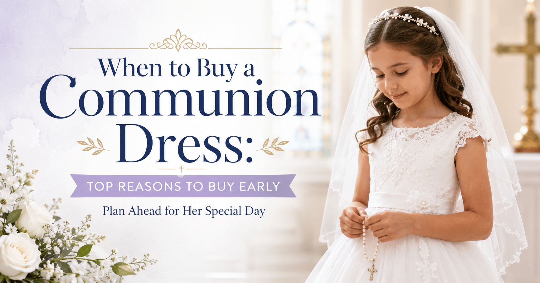 When to Buy A First Communion Dress