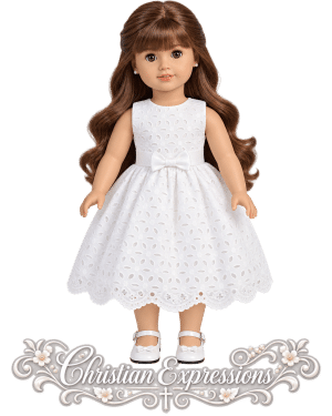 First Communion Doll Dress Matches Dress SP120