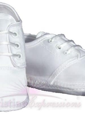 Boys Satin Christening Shoes