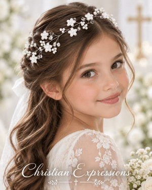 Pearl Spray First Communion Wreath Headpiece