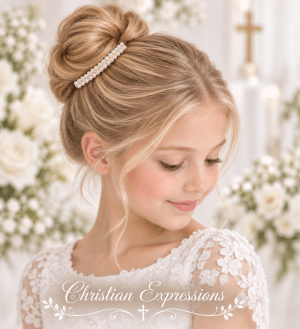 First Communion Elegant Pearl Hair Clip Barrette