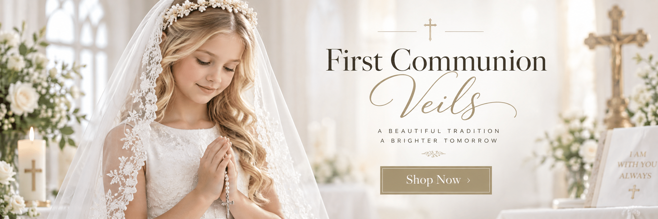 First Communion Veils Shop Now