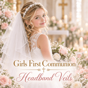 First Communion Headband Veils