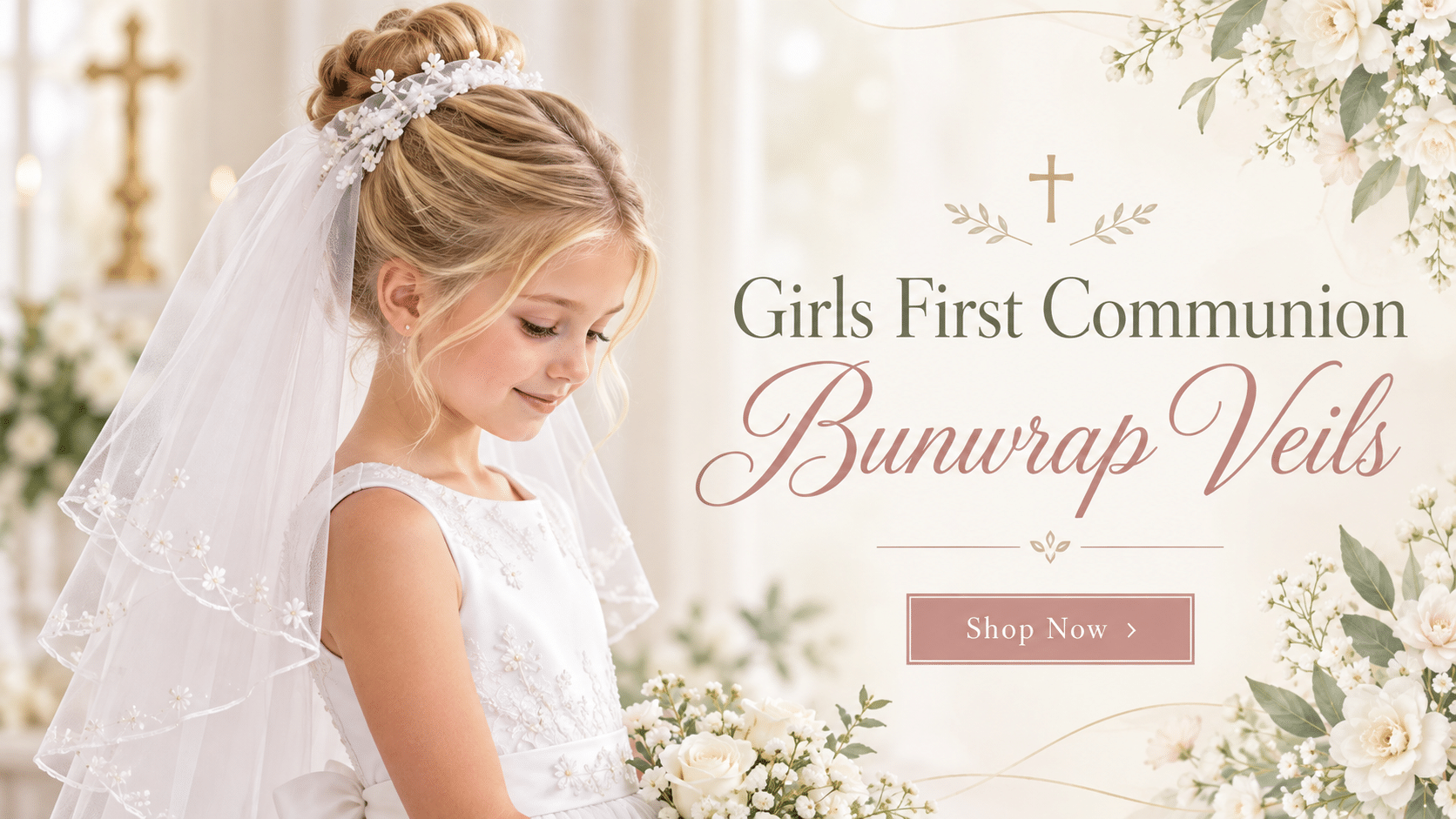 Shop First Communion Bunwrap Veils
