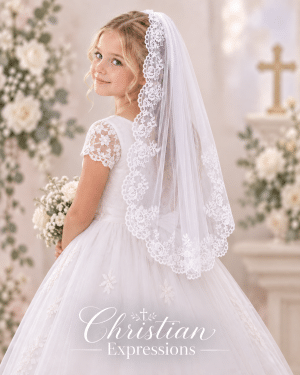 First Communion Lace Veil