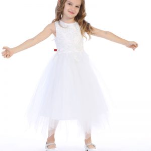 Embroidered Beaded First Communion Dress
