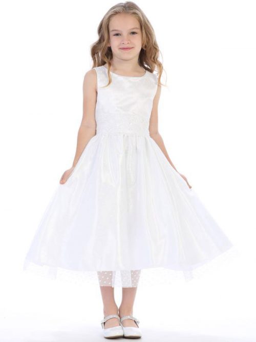 Polka Dot Tulle First Communion Dress | Cheap First Communion Dresses ...