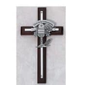 First Communion Cherry Wood Cross