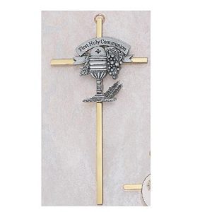 First Communion Brass Wall Cross
