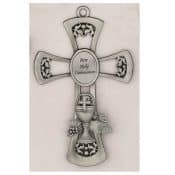 First Communion Pewter Wall Cross