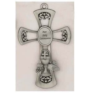 First Communion Pewter Wall Cross