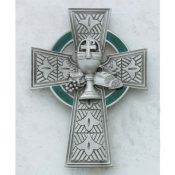 PEWTER CELTIC COMMUNION CROSS
