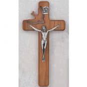 Walnut Stained HOLY SPIRIT Confirmation CRUCIFIX