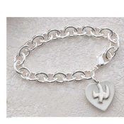 Confirmation BRACELET WITH ENGRAVABLE HEART & DOVE