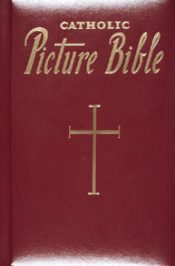 Burgundy Catholic Picture Bible