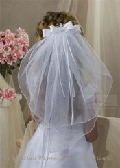 First Communion Clip Veil-V825