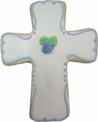 First Communion Sugar Cookie Favors with Cross