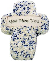 God Bless You First Communion Sugar Cookie Favors