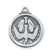 HOLY SPIRIT Confirmation w/chain Sterling Silver