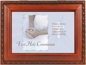 First Communion Music Box-Praying Hands