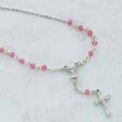 PINK ONE DECADE RHODIUM PENDANT