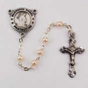 Pearl First Communion Rosary Beads