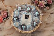 Personalized First Communion Cookie Gift Basket