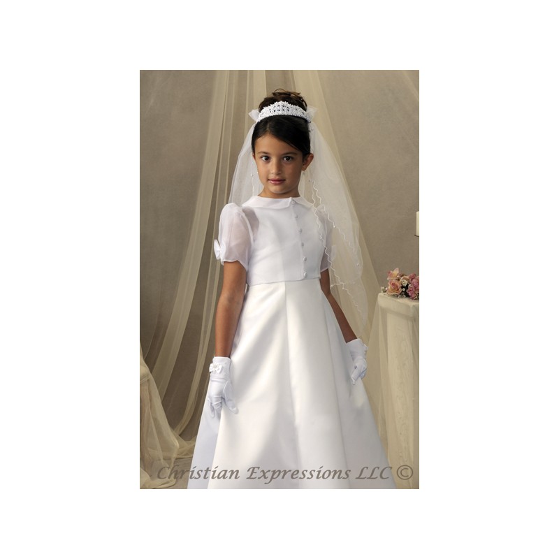 peter pan collar communion dress