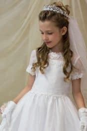 First Communion Wreath Veil-V804