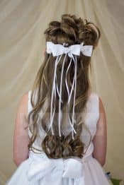 First Communion Bow Hairpiece