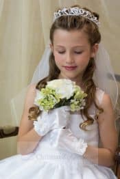 First Communion Wreath Veil- V828