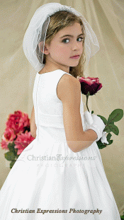 First Communion Veils-V91
