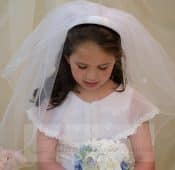 Irish Shamrocks First Communion Headband Veil