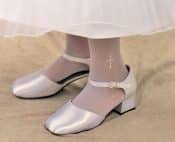 First Communion Tights with Pearl Crosses